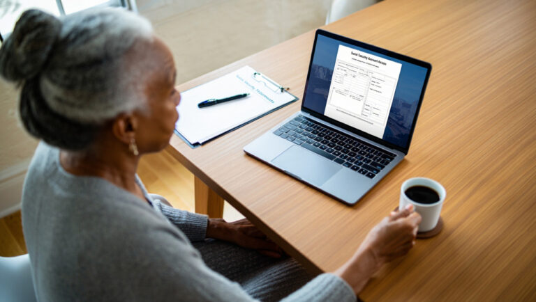 Digital access to Social Security card on a smartphone screen